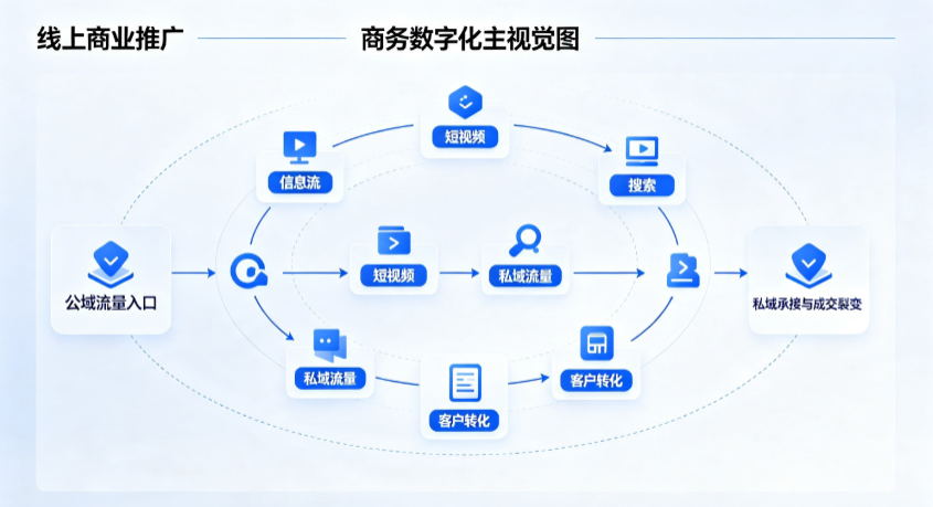 洮北区线上商业推广怎么做？全域流量闭环搭建与低成本转化实战指南